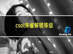 csol朱雀解锁等级