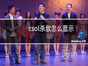 csol杀敌怎么显示