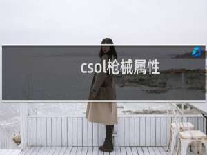 csol枪械属性