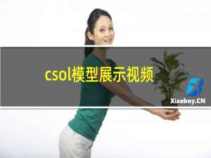 csol模型展示视频