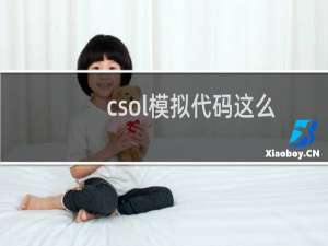 csol模拟代码这么