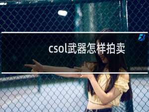 csol武器怎样拍卖