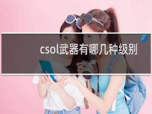 csol武器有哪几种级别
