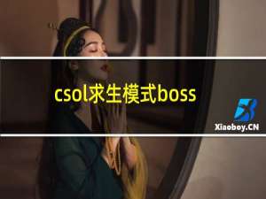 csol求生模式boss