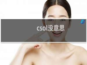 csol没意思