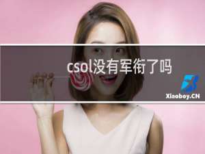 csol没有军衔了吗