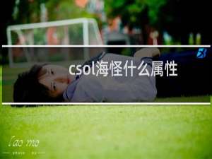 csol海怪什么属性