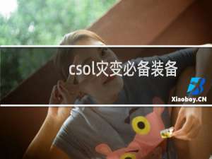 csol灾变必备装备