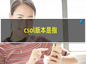 csol版本是指