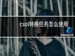 csol特殊任务怎么使用