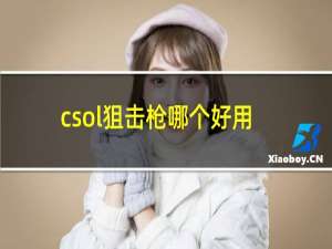 csol狙击枪哪个好用