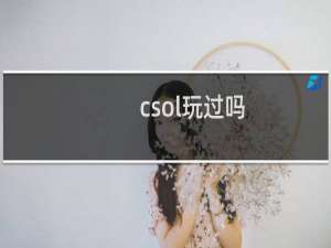 csol玩过吗