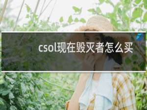 csol现在毁灭者怎么买