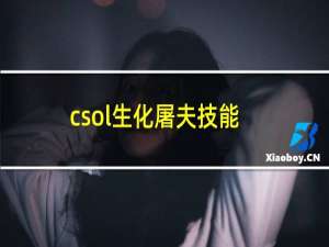 csol生化屠夫技能