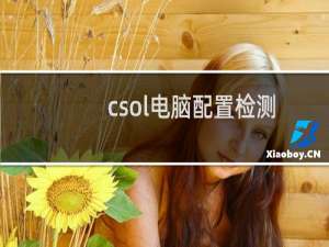 csol电脑配置检测