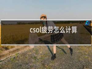 csol疲劳怎么计算