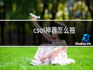 csol神器怎么抽