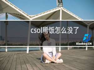 csol稀饭怎么没了