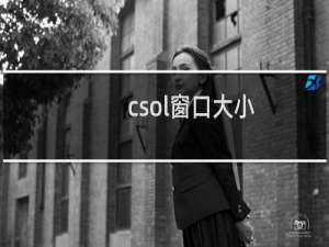 csol窗口大小