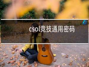 csol竞技通用密码