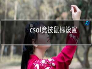 csol竞技鼠标设置