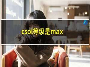 csol等级是max