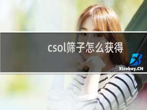 csol筛子怎么获得