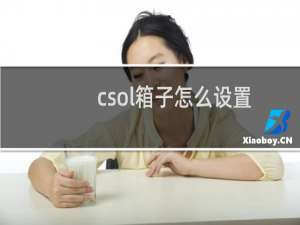 csol箱子怎么设置