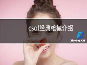 csol经典枪械介绍