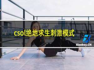 csol绝地求生刺激模式