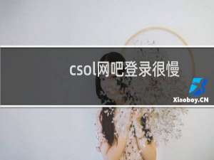 csol网吧登录很慢