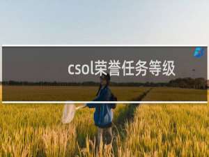 csol荣誉任务等级