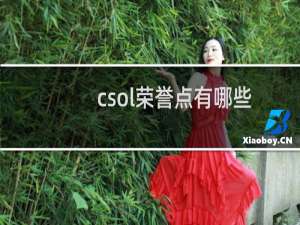 csol荣誉点有哪些