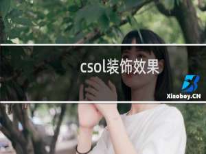 csol装饰效果