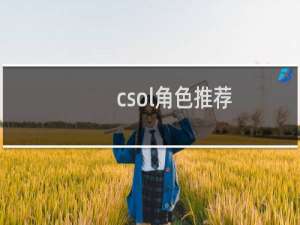 csol角色推荐