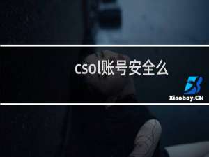 csol账号安全么