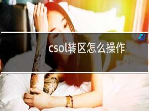 csol转区怎么操作