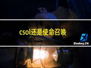 csol还是使命召唤