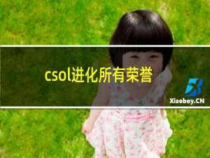 csol进化所有荣誉