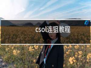 csol连狙教程