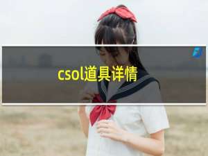 csol道具详情