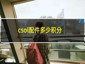 csol配件多少积分