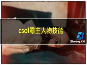 csol霸主人物技能