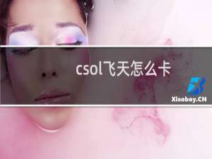 csol飞天怎么卡