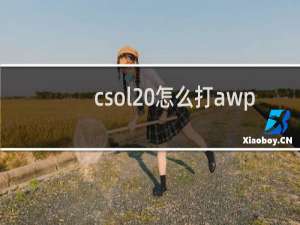 csol 怎么打awp