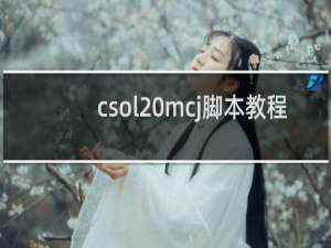 csol mcj脚本教程