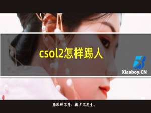 csol2怎样踢人