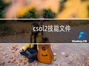 csol2技能文件
