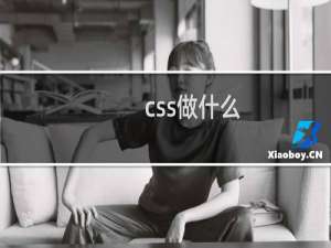 css做什么