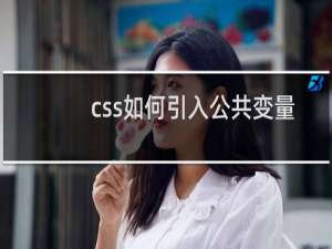 css如何引入公共变量